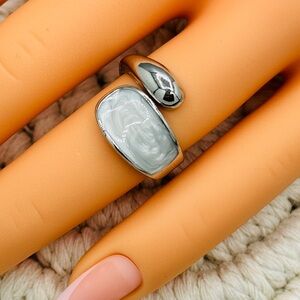 925 Trendy Fashion ON White Stone Jug Hollow Out Shape